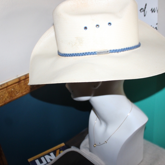 Vintage Resistol "Self-Conforming" Genuine Shantung Panama Cowboy hat - Picture 7 of 12